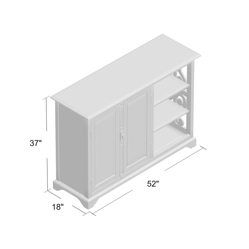 Greyleigh™ Bethel 52'' Solid Wood Sideboard & Reviews Wayfair